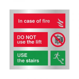 Stainless Steel Do Not Use Lift Sign